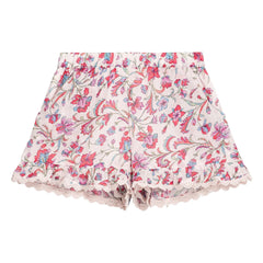 Louise Misha - Vallaloid Floral Print Shorts | Cream