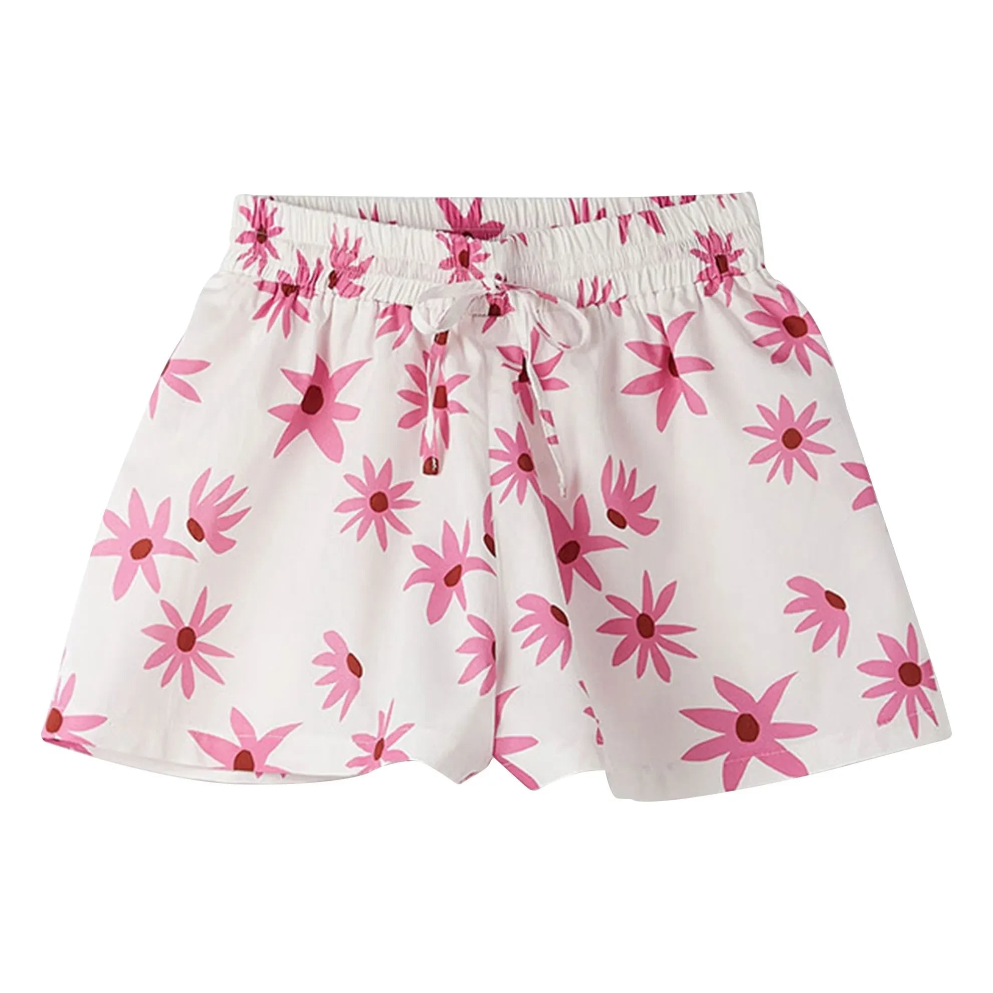 Fabula - Daisy Tie-Front Shorts | White