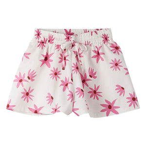 Fabula - Daisy Tie-Front Shorts | White