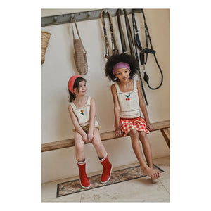 Emile et Ida - Cherry Crochet Top | Cream