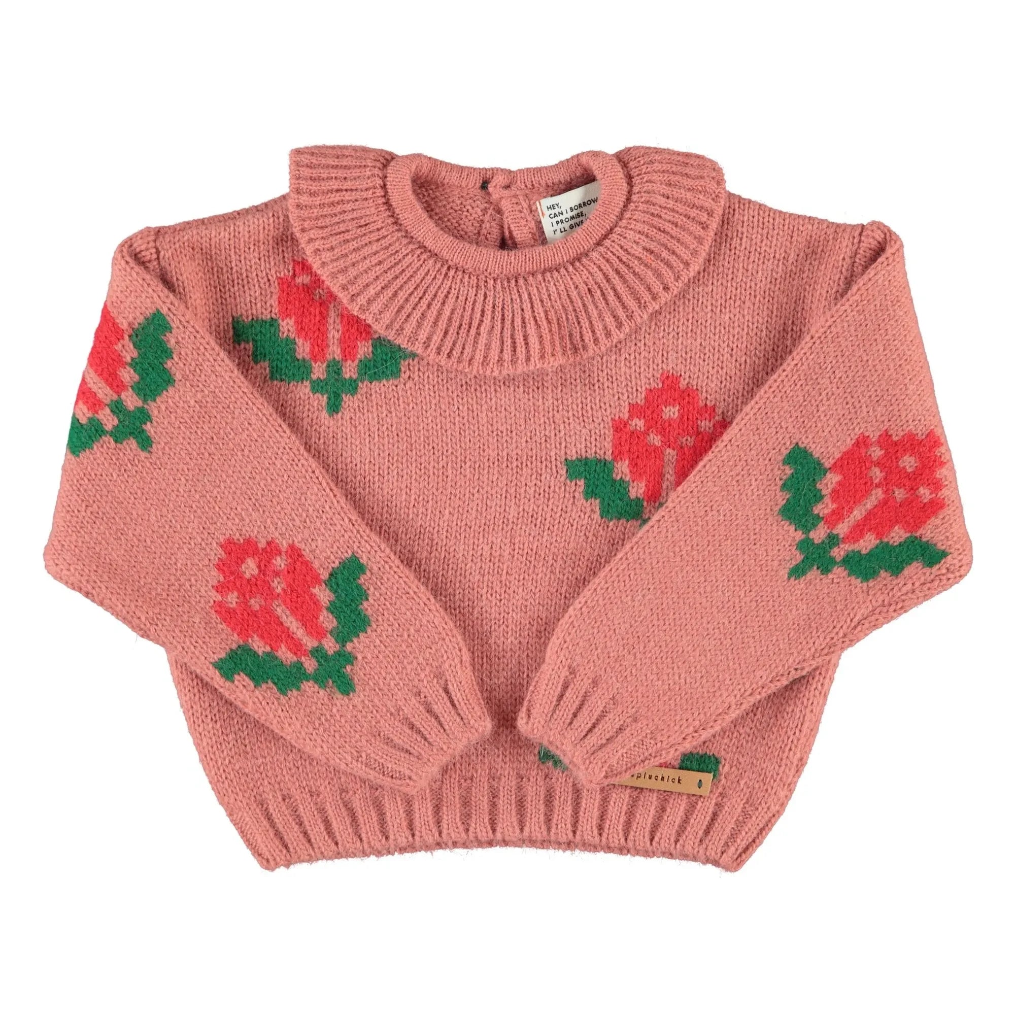 Piupiuchick - Floral Sweater | Pink