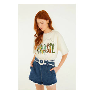 Farm Rio - Brazil T-Shirt | Ecru