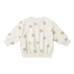 Quincy Mae - Organic Cotton Bear Sweatshirt | Ecru