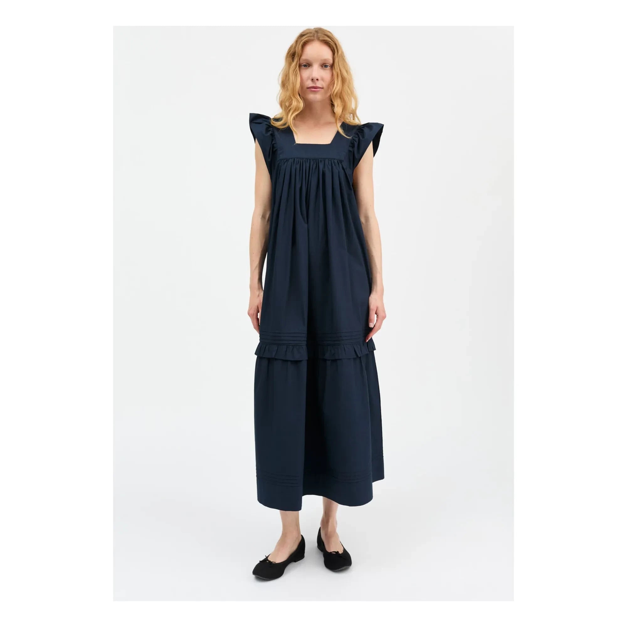 Skall Studio - Alina Cotton Dress | Navy