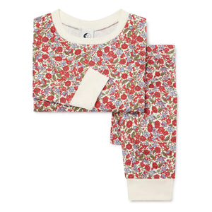 Sleepy Doe - Organic Cotton Floral Pajamas | Red