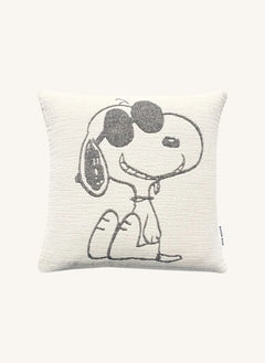 Maison Deux - Sunglasses Cotton Cushion Cover - Maison Deux x Peanuts | White