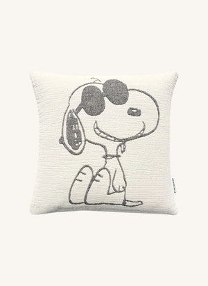 Maison Deux - Sunglasses Cotton Cushion Cover - Maison Deux x Peanuts | White