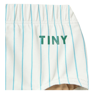 Tinycottons - Striped Bath Shorts | Light Blue