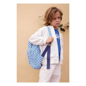 Bonton - MM Carreaux Backpack | Indigo blue