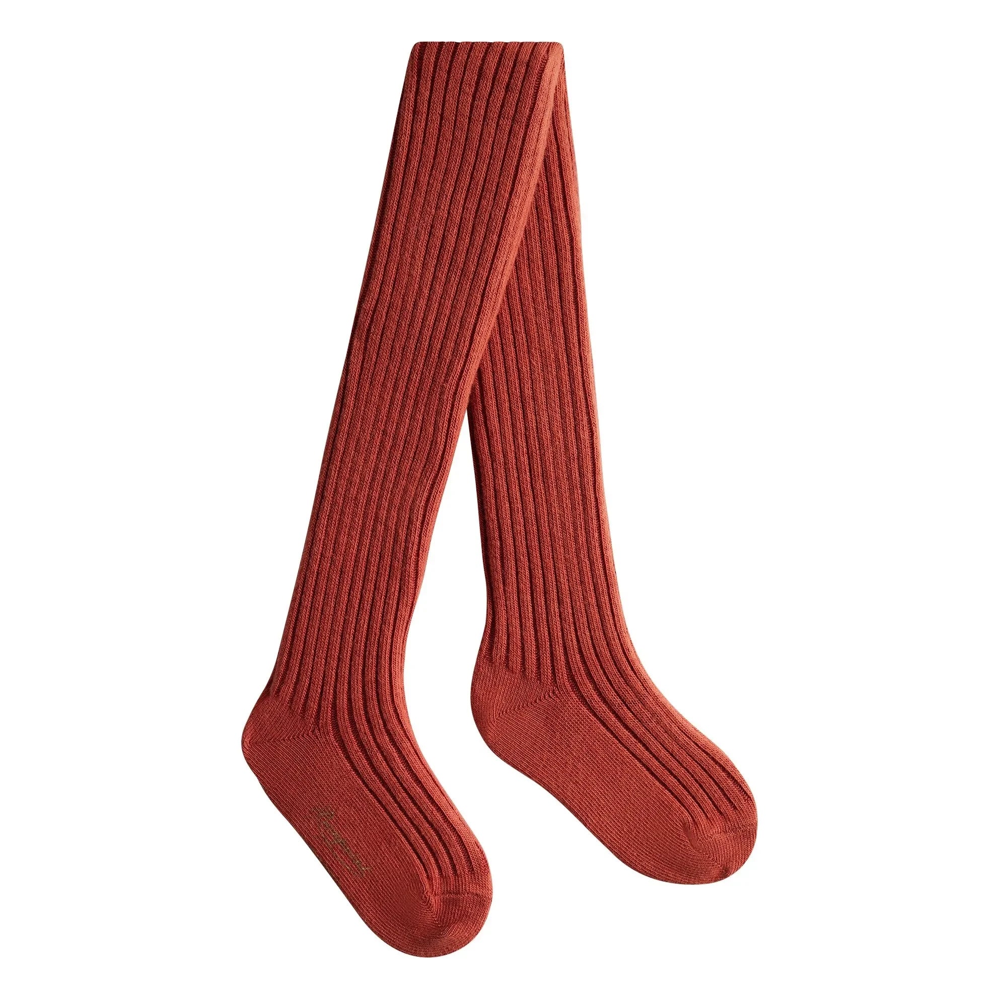 Bonpoint - Banny Ribbed Tights | Russet