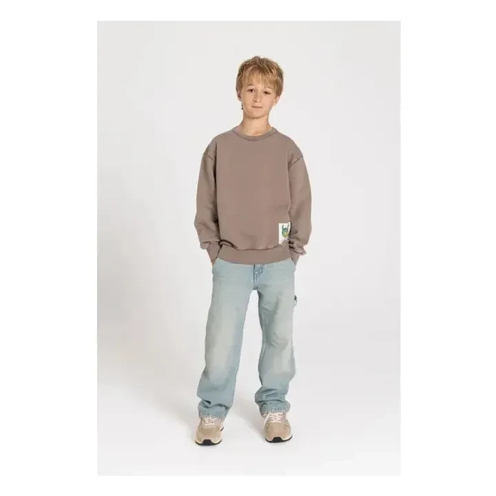 Finger in the nose - Organic cotton sweatshirt | Vizyon brown