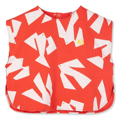 Wynken - Organic Cotton Bird Print Top | Red