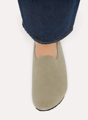 BIRKENSTOCK - Amsterdam Wrapped Suede Slippers