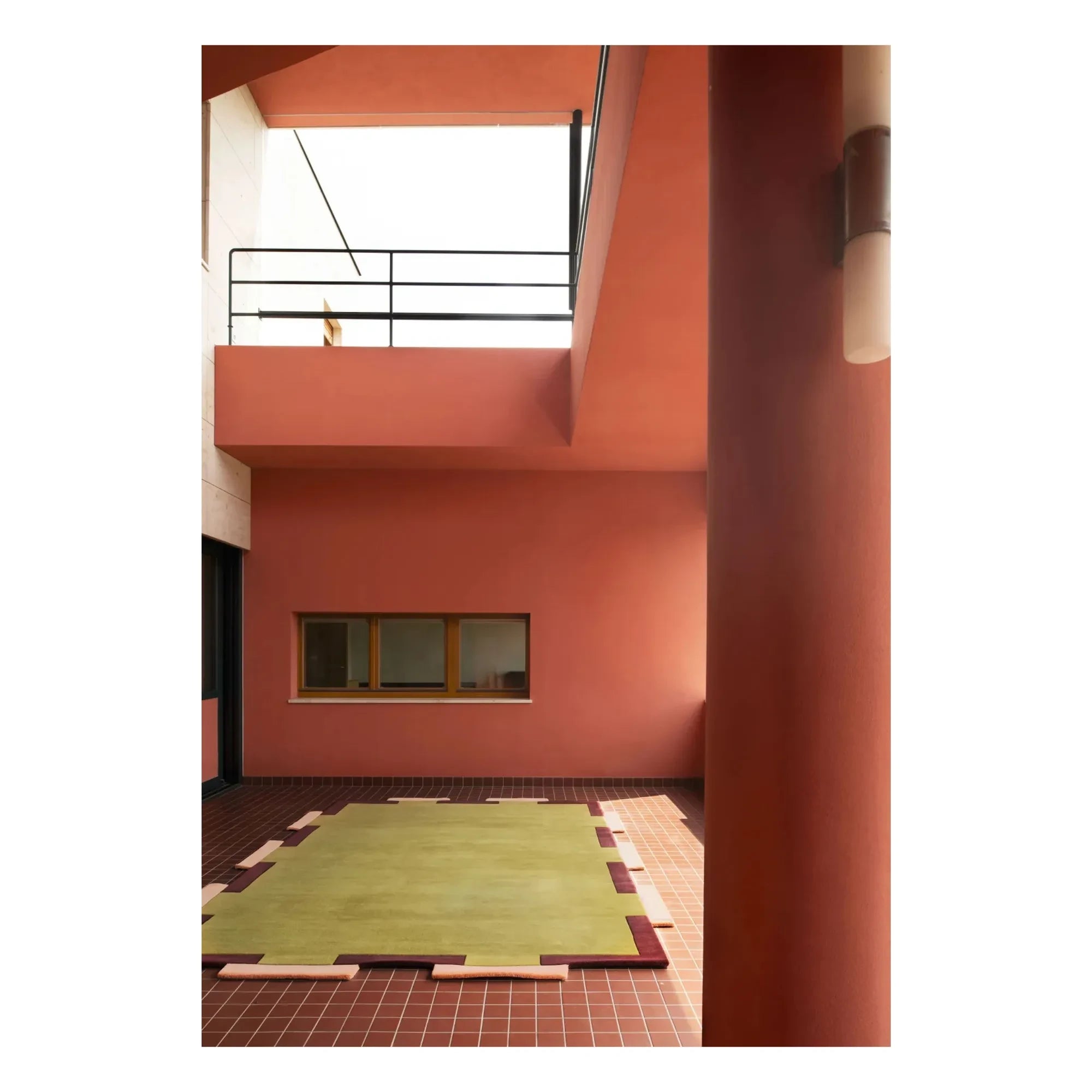 Layered - Wool Rug Fregio, Tekla Evelina Severin | Olive