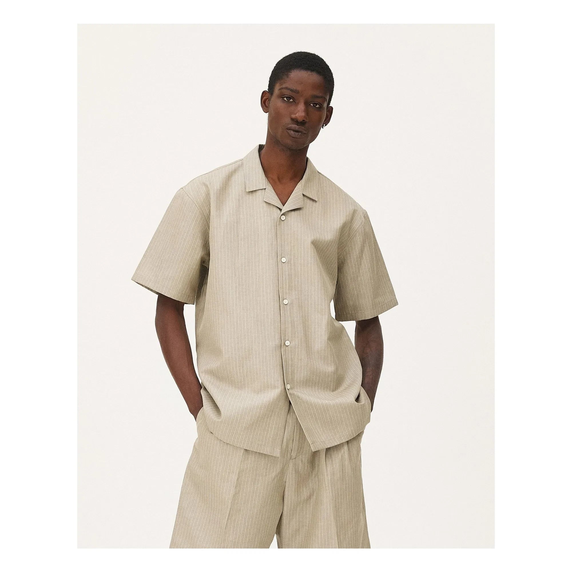 Noyoco - Orleans Cotton Shirt | Beige