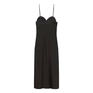 Cordera - Sweetheart Neckline Dress | Black