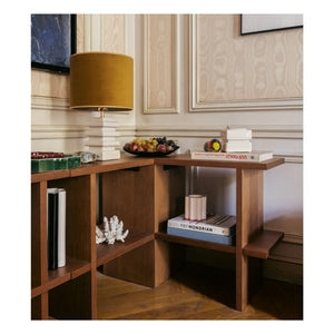 The Socialite Family - Mara Corner Shelf, Iroko Finish | Iroko