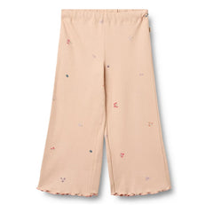 Wheat - Ela Organic Cotton Floral Pattern Pants | Peach
