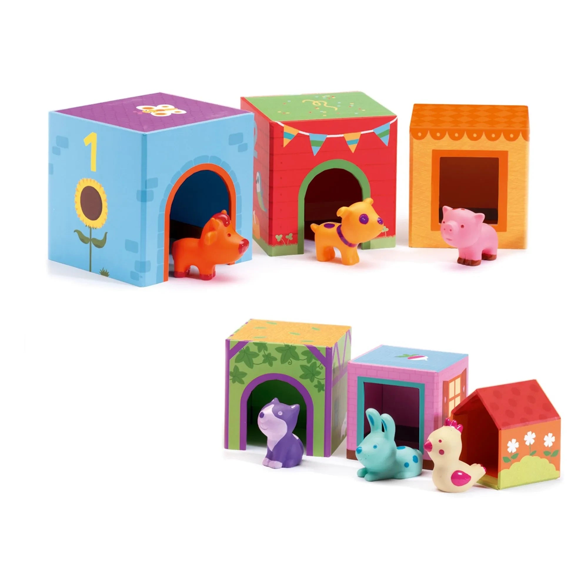Djeco - Topanifarm stacking toys
