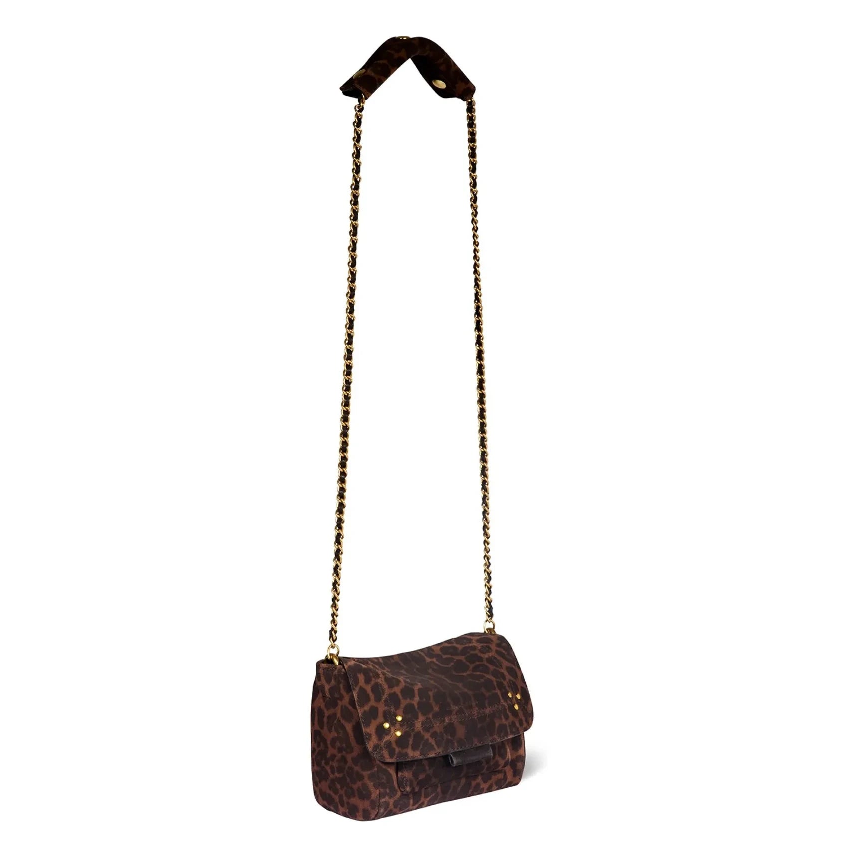 Jérôme Dreyfuss - Lulu S Velvet Leopard Crust | Brown