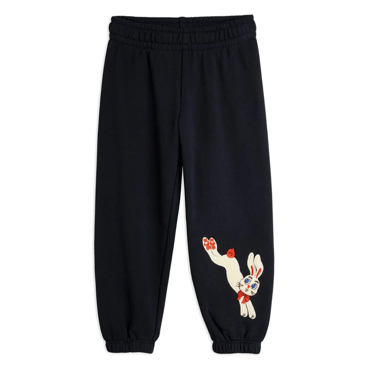 Mini Rodini - Organic Cotton Bunny Jogger | Black