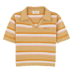 birinit - Striped polo shirt | Sand