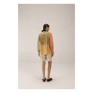 CORD - Judy Cotton Silk Blouse | Khaki