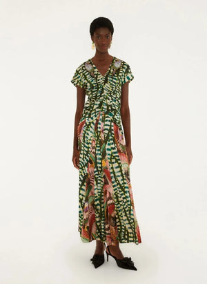 Farm Rio - Birds and Leaves Dress | Green