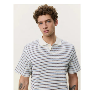 Les Deux - Striped Polo | Off-white
