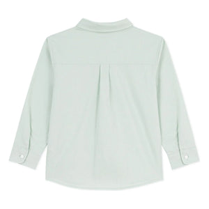 Petit Bateau - Sage | Plain Linen Shirt