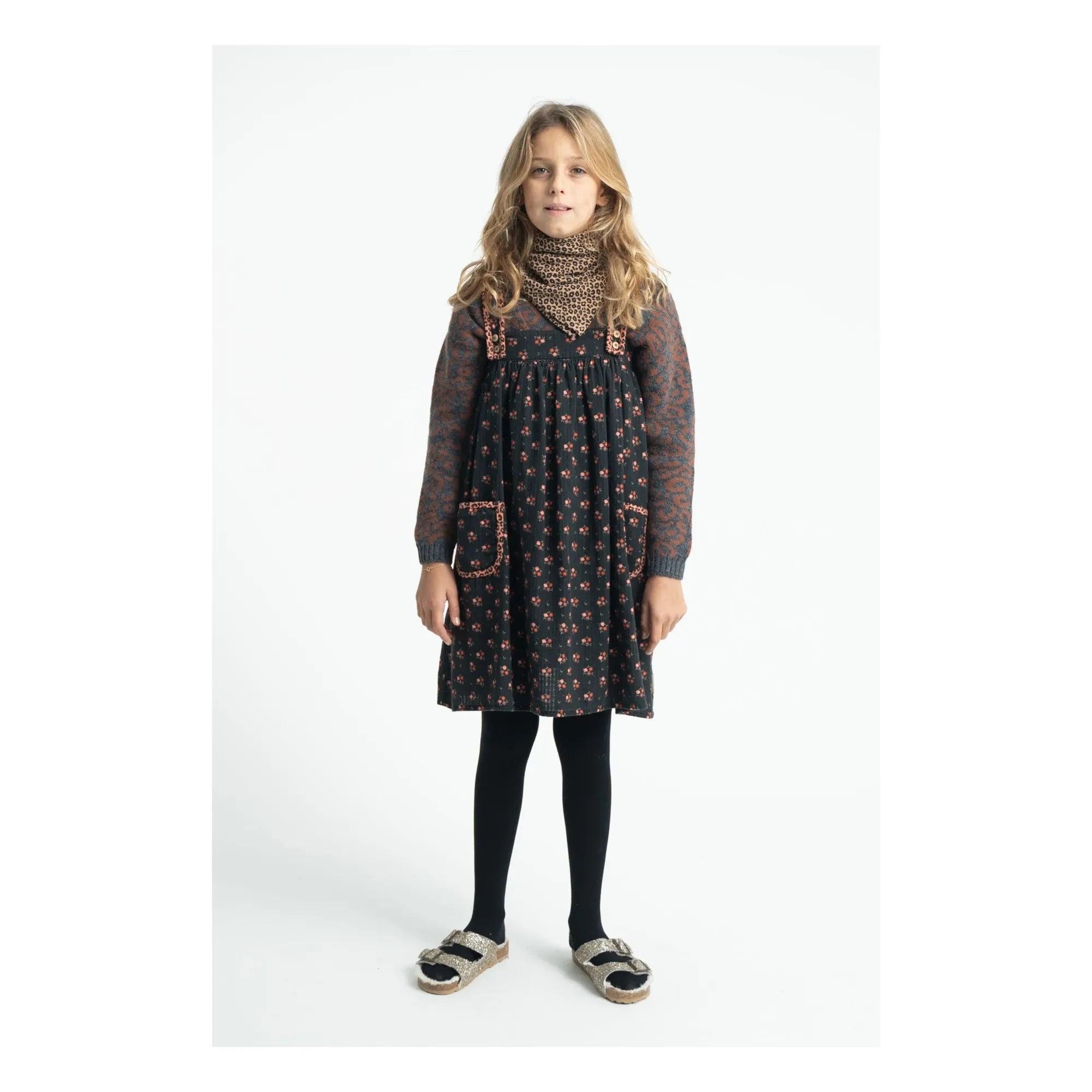Piupiuchick - Leopard Sweater | Charcoal Gray