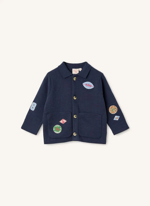 Flöss - Vincent Patchs Overshirt | Lacivert