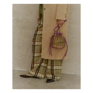 Vipera - Frid Chair Vain Deri Çanta | Yosun Yeşili
