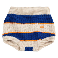 Bobo Choses - Striped Organic Cotton Knit Bloomers | Ecru
