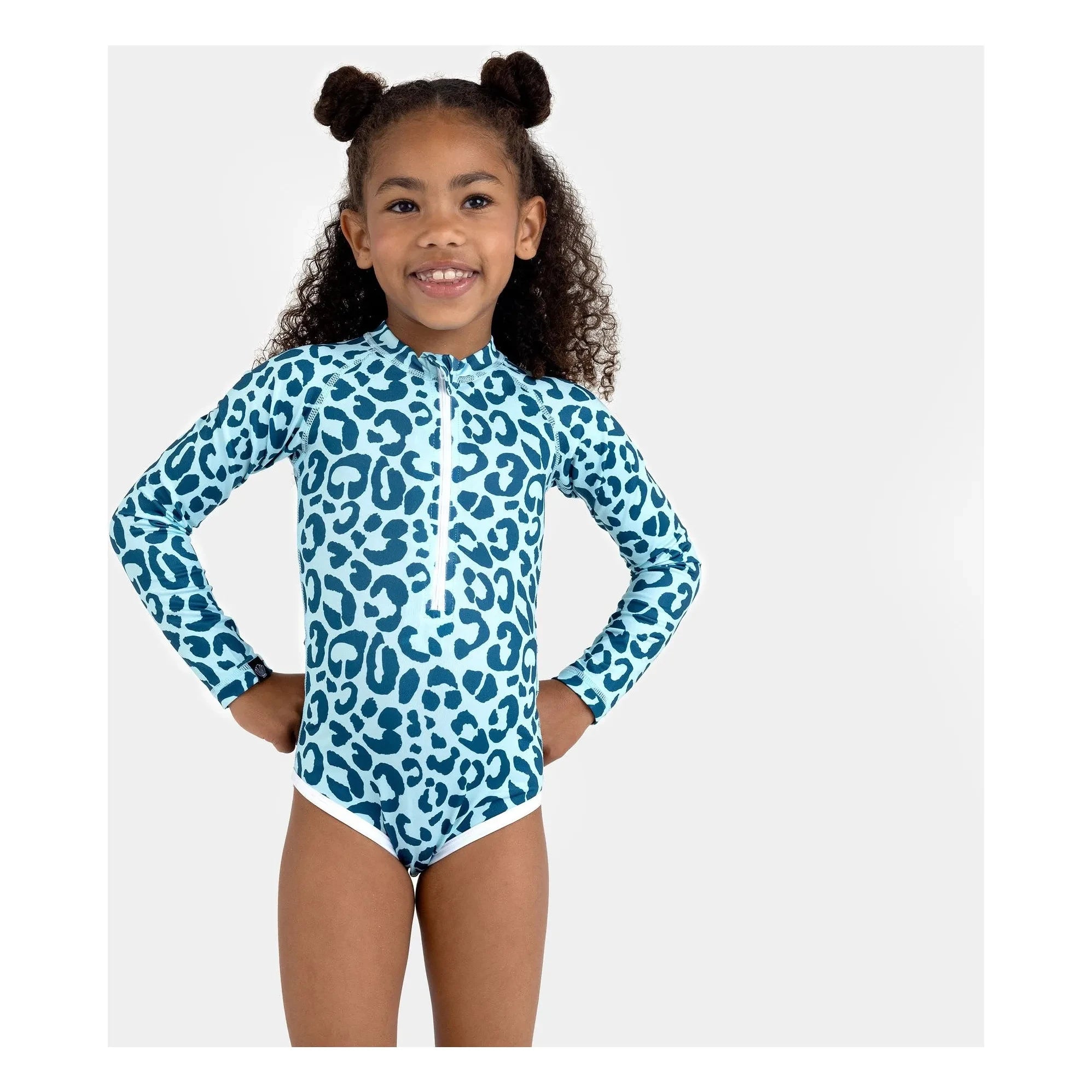 Beach & Bandits - Ocean Leopard UV Protective Swimsuit Recycled Fibers | Blue