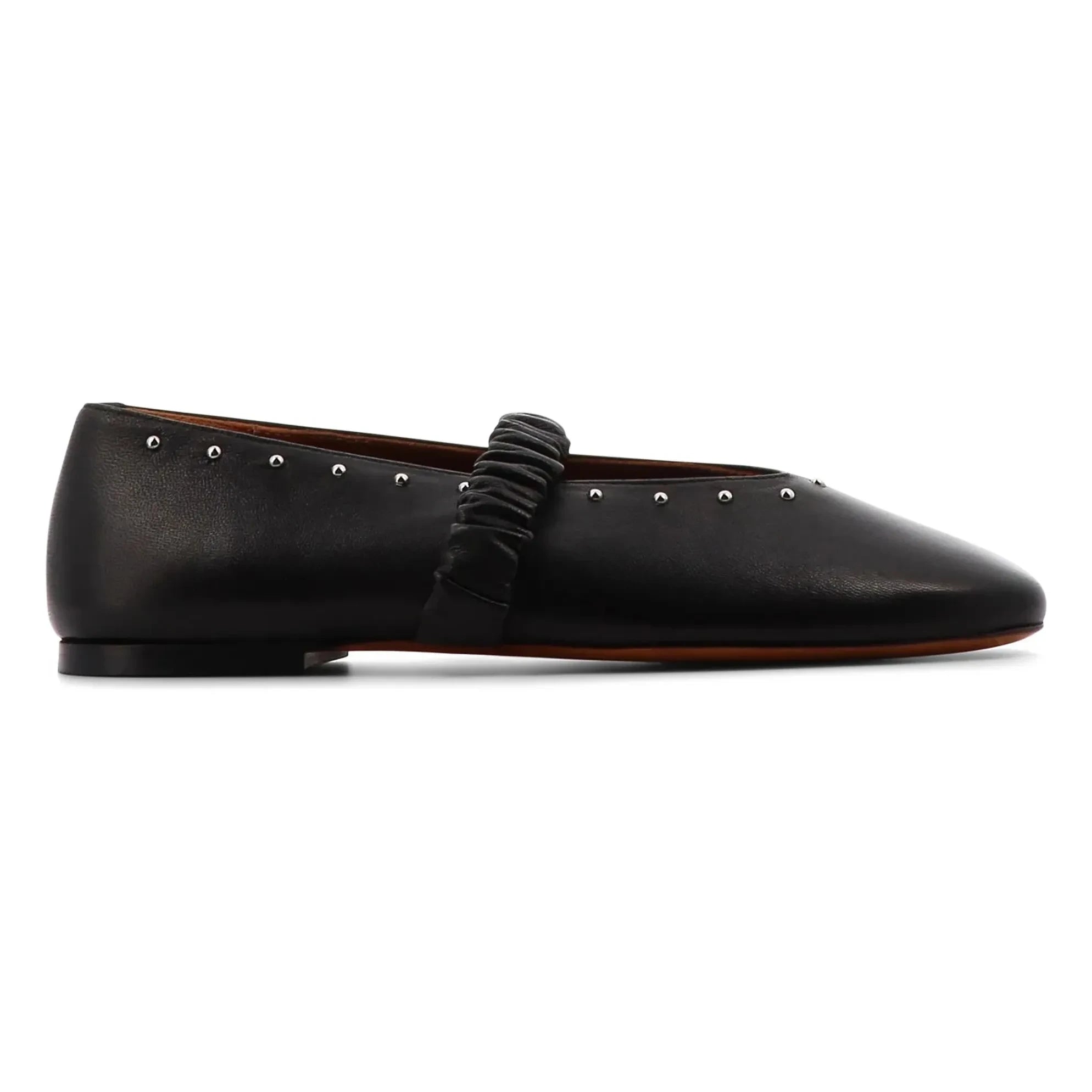 Socque Paris - June Leather Ballerina | Black