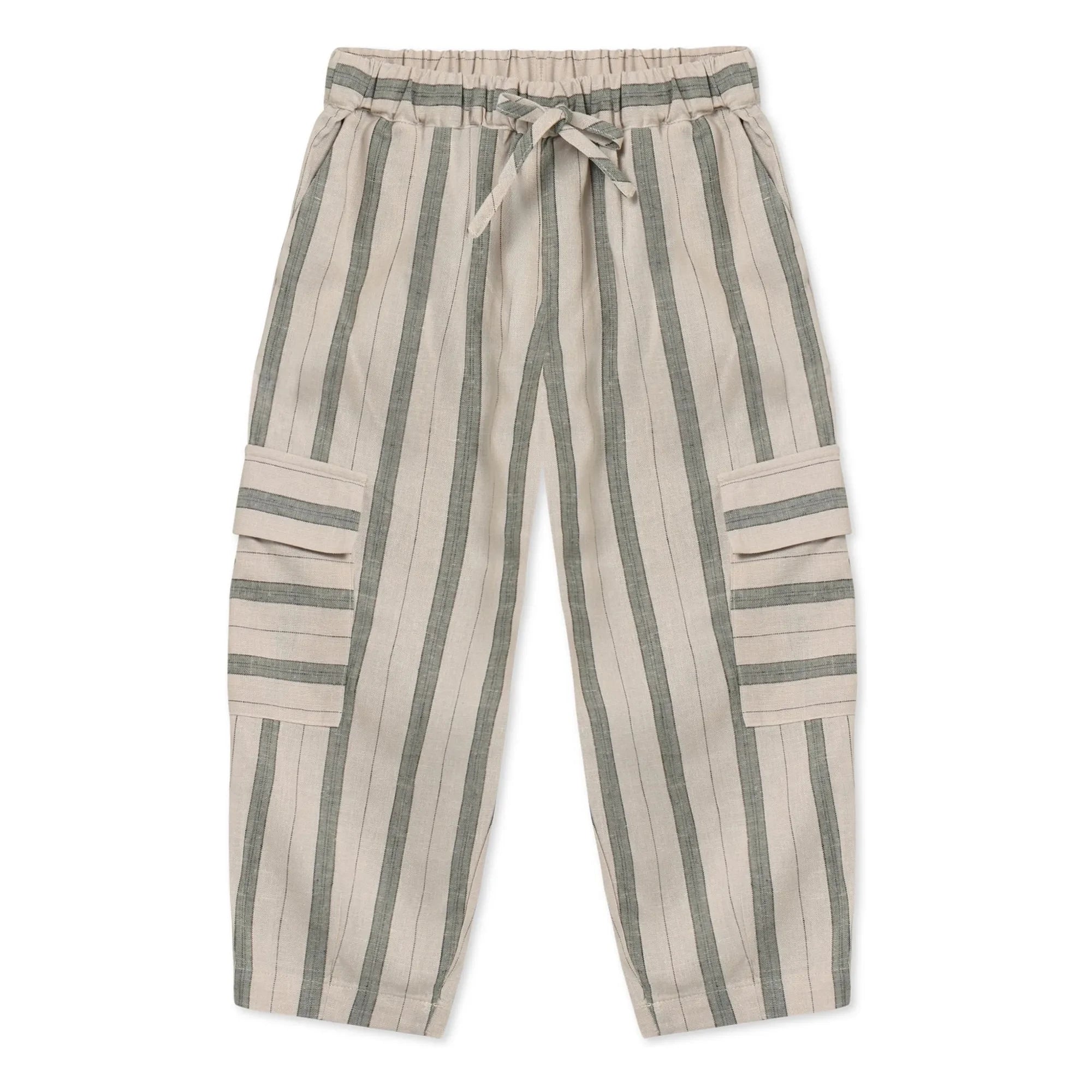 Fliink - Vira Striped Linen Cargo Pants