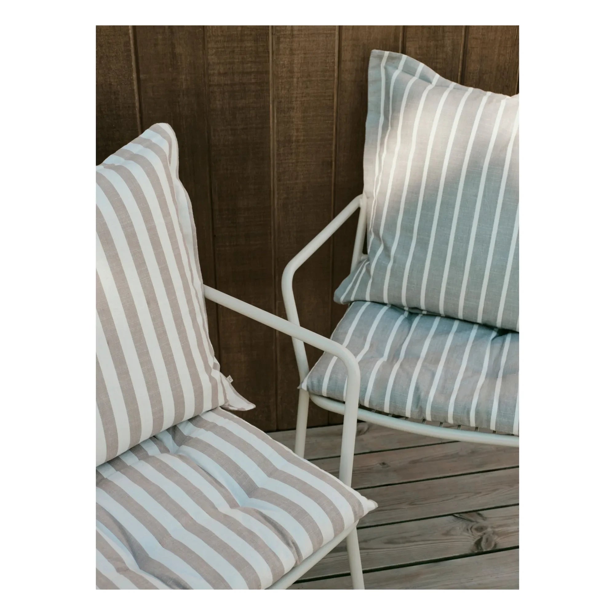 Broste Copenhagen - Marta Cotton Chair Cushion | Brown Vison