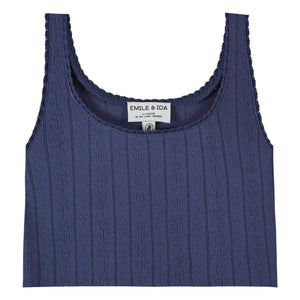 Emile et Ida - Modal Cotton Tank Top | Navy Blue