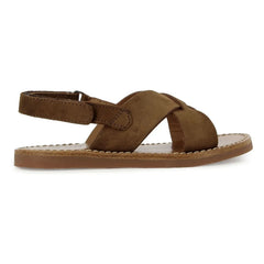 Pom d'Api - Beach-Stitch Cross Sandals | Brown