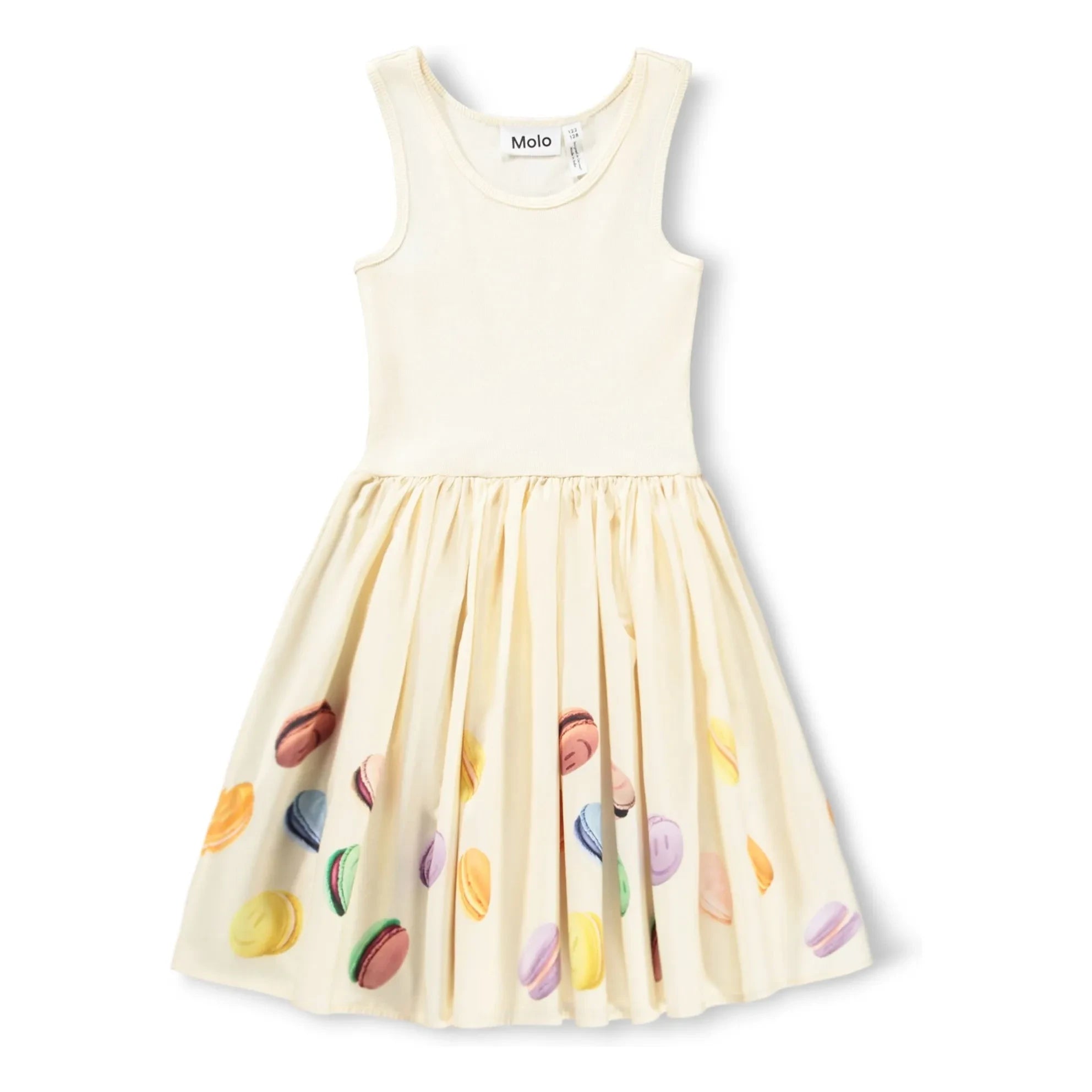 Molo - Cassandra Dress Macarons Organic Cotton | Cream