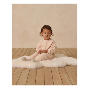 Quincy Mae - Knit Sweat and Jogger Set | Coral