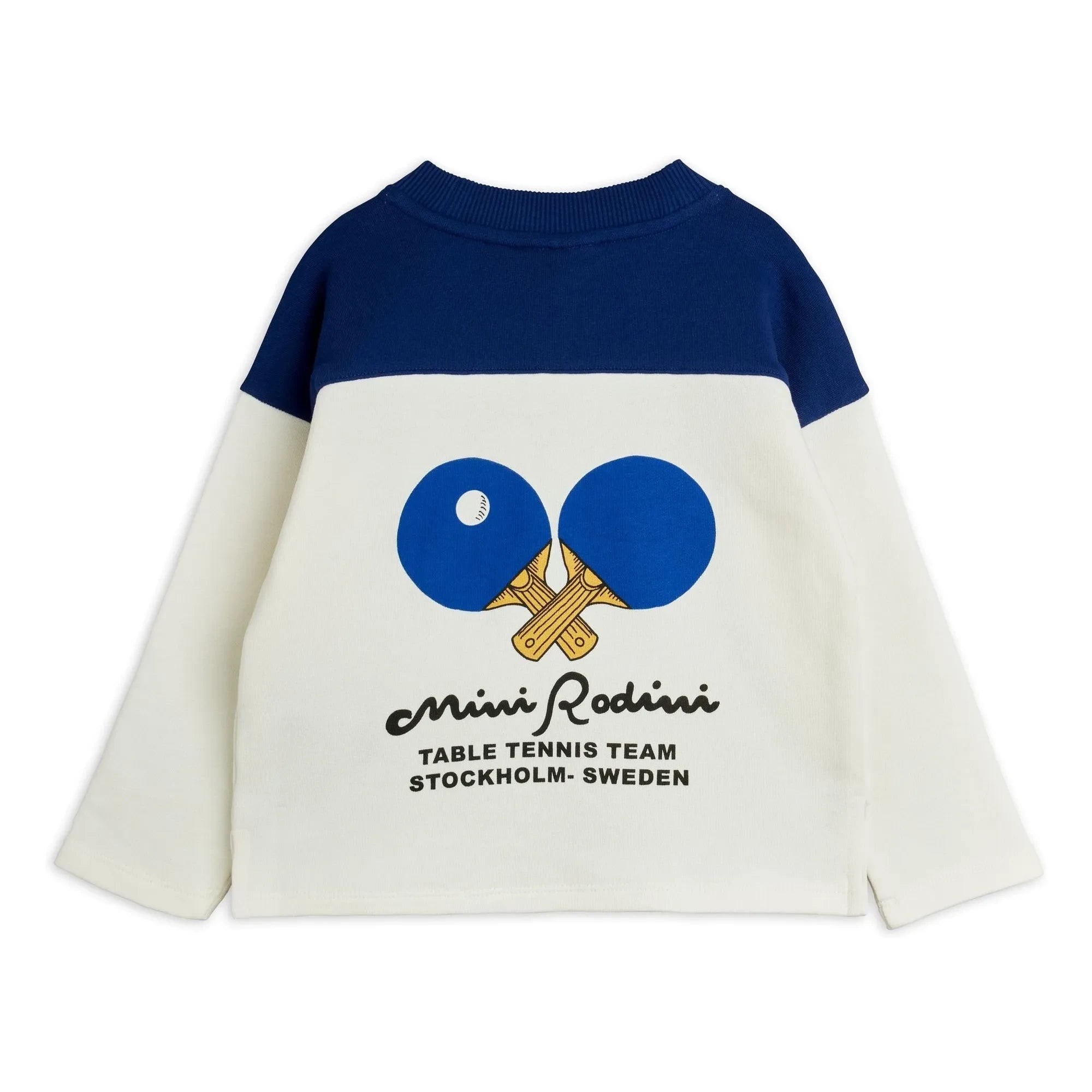 Mini Rodini - Organic Cotton Ping Pong Sweatshirt | White