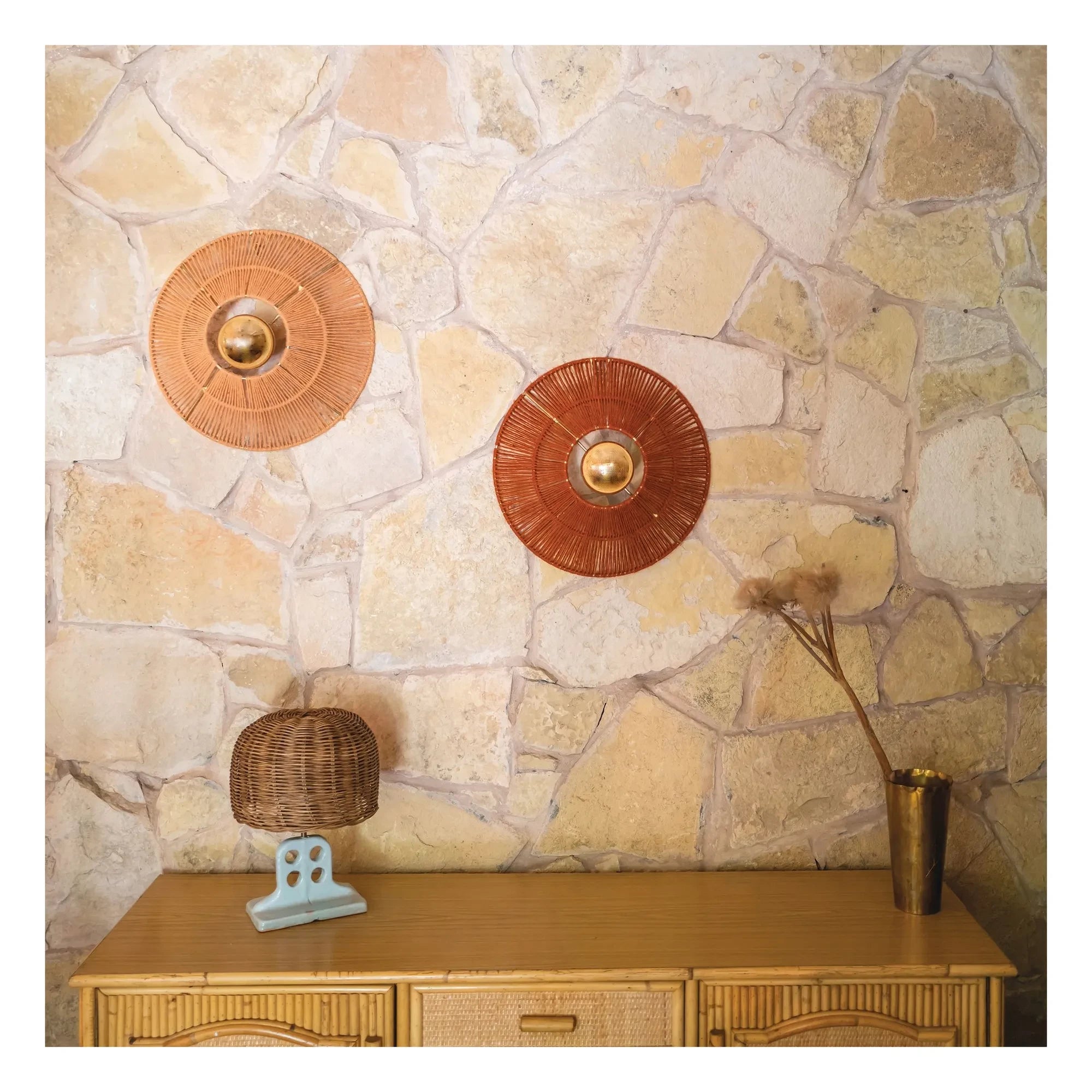 Honoré - Virgo Wool Wall Lamp | Rust