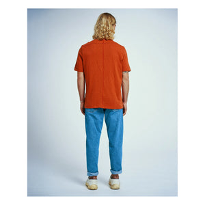 Homecore - Rodger H Organic Cotton T-Shirt | Brick Red