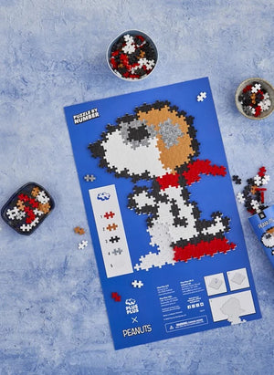 Plus-Plus - Snoopy Aviator Tube - 275 Pieces - Plus-Plus x Peanuts | White