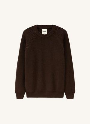 Noyoco - Oslo Sweater Merino Wool and Organic Cotton | Brown