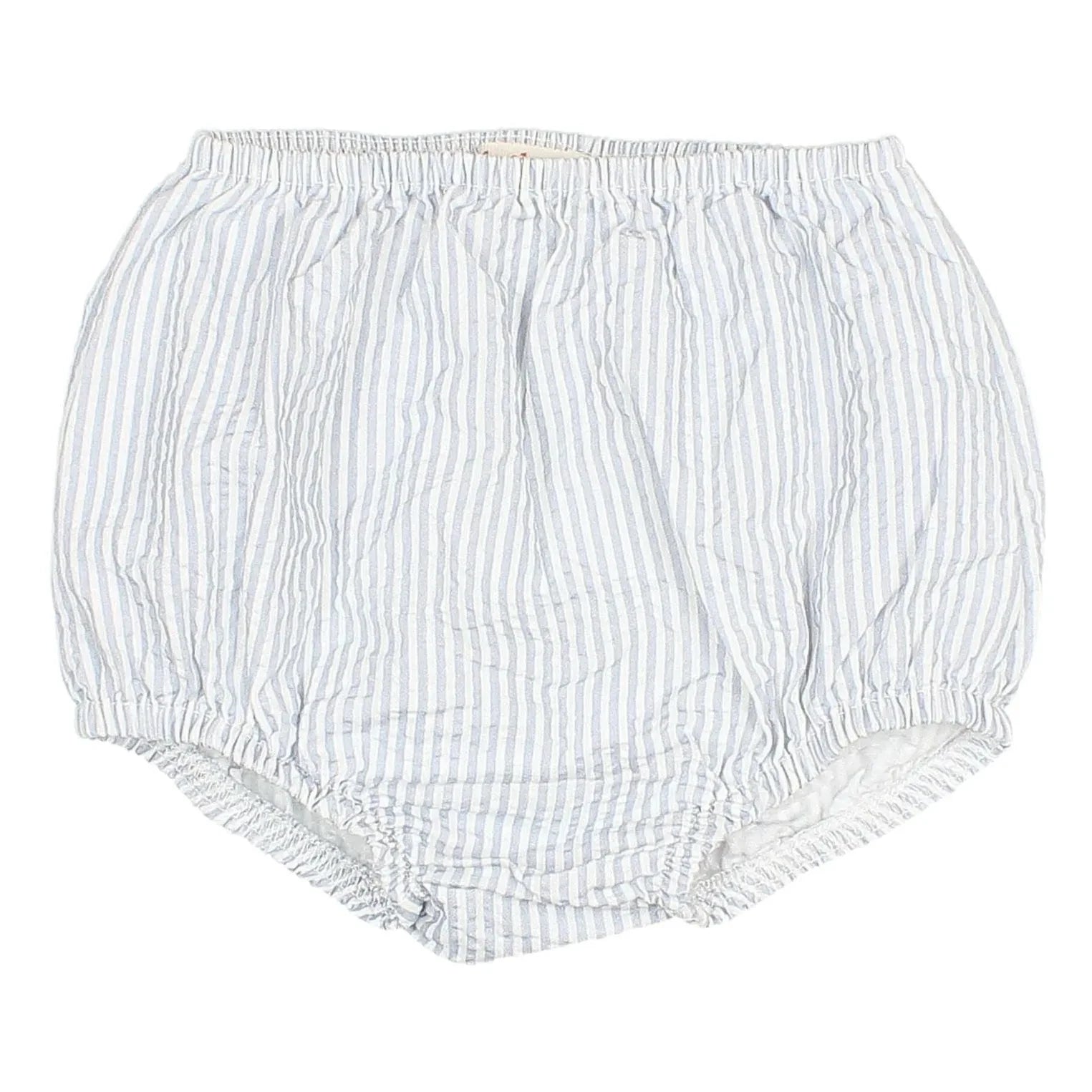 Búho - Striped Seersucker Bloomer | Light Blue