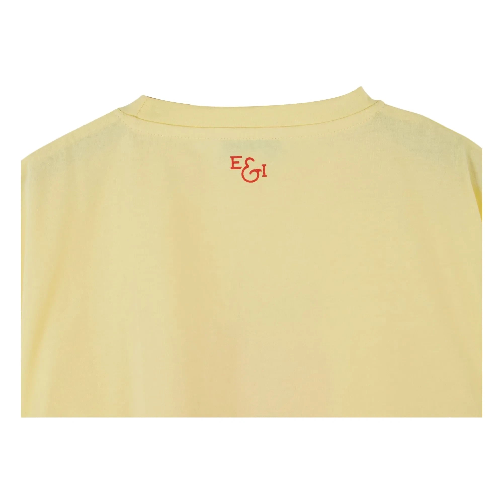 Emile et Ida - Apple Organic Cotton T-Shirt | Pale Yellow