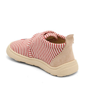 bisgaard - Ladybug Striped Scratching Slippers | Red